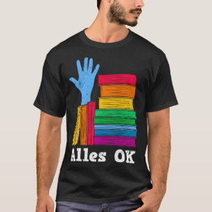 Boek Ik ben OK met Boeken en lezen Boekenwurm T-shirt