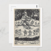  boek illustratie dansen elfen elfen briefkaart (Voorkant / Achterkant)