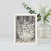  boek Illustratie Fairies in de tuin Briefkaart (Staand voorkant)