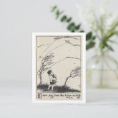 boek Illustratie Jongen met vliegers Briefkaart (Staand voorkant)