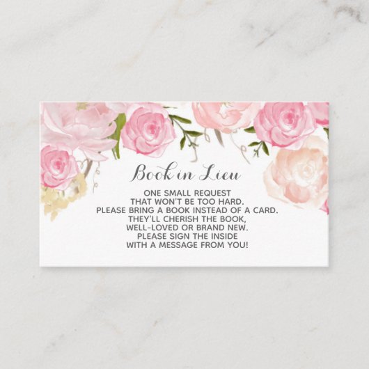 Boek in de Waterverf van Lieu-kaarten Informatiekaartje (Voorkant)