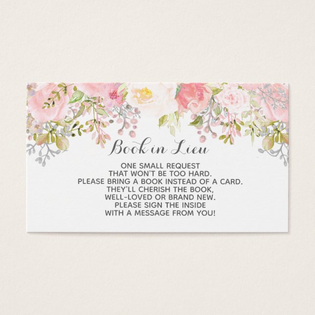 Boek in Lieu Kaarten Waterverf Visitekaartje (Voorkant)