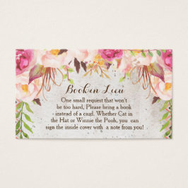 Boek in Lieu Kaarten Waterverf Visitekaartje