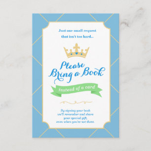 Boek in plaats van Kaart   Baby shower van de klei