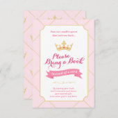 Boek in plaats van Kaart | Princess Baby shower Gi (Voorkant / Achterkant)