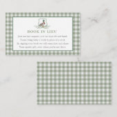 Boek in plaats van kaarten, Eend Boek Kaart Visitekaartje (Voorkant / Achterkant)