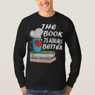 boek is altijd beter voor lezers bibliothecaire ca t-shirt