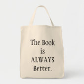 Boek is beter tote bag (Voorkant)