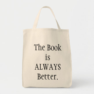 Boek is beter tote bag