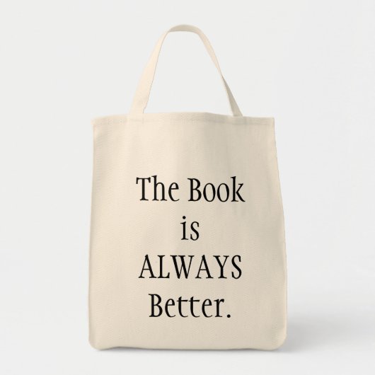 Boek is beter tote bag (Voorkant)