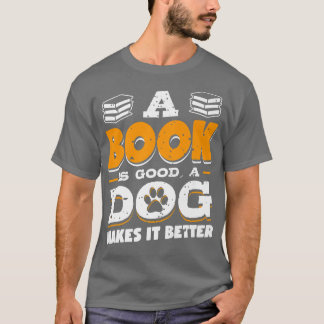 Boek is een goede hond die beter boekt met een loo t-shirt