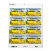 Boek is van klas klaprozen van mevrouw aangepaste etiket (Full Sheet)