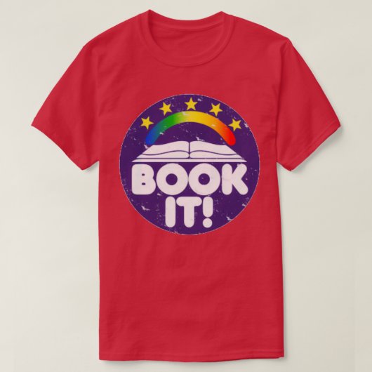BOEK IT Kindertijd Retro 80s Mannen vrouwen 1 T-shirt (Design voorkant)