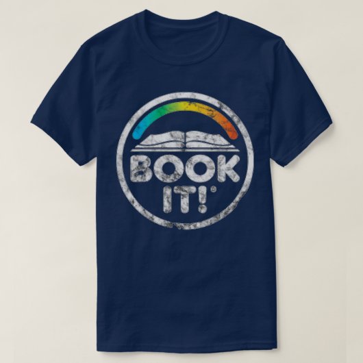 BOEK IT Kindertijd Retro 80s Mannen vrouwen T-shirt (Design voorkant)