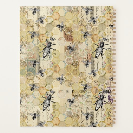 Boek jaar bijenteelt |  koningin planner (Achterkant)