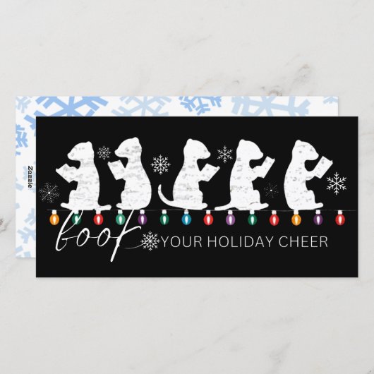 Boek je Kerstvreugde Grappige Kerstfretten Feestdagenkaart (Voorkant / Achterkant)