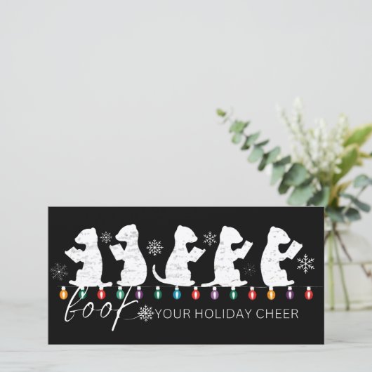 Boek je Kerstvreugde Grappige Kerstfretten Feestdagenkaart (Staand voorkant)