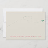 Boek je tickets voor een bruiloft kaart (Achterkant)