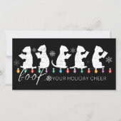 Boek je vakantie Kerstvreugde Grappige Kerstfrette Feestdagenkaart (Voorkant)