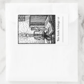 Boek & Kaars Boekplaat Sticker (Tas)