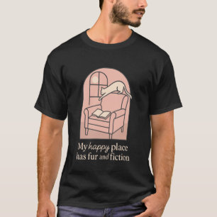 Boek Kat Dame Introvert Stille Tijd Gezellige Leze T-shirt