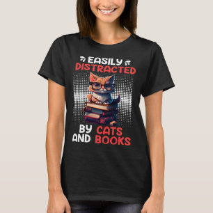 Boek Kat fan Boekenwurm Boekenlezer Boekenvriend 4 T-shirt