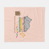 Boek Kat Fleece Deken (Voorkant (Horizontaal))