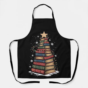 Boek Kerstboom Leraar Bibliothecaris Kerstvakantie Schort
