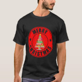 Boek Kerstboom Librarian Xmas Ornament Decor T-shirt (Voorkant)