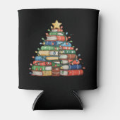 Boek Kerstboom Lichten Leraar Bibliothecaris Lees Blikjeskoeler (Voorkant)