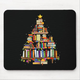 Boek Kerstboom Lichten Leraar Bibliothecaris Lees Muismat