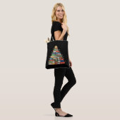 Boek Kerstboom Lichtjes Docent Bibliothecaris Leze Tote Bag (Op model)