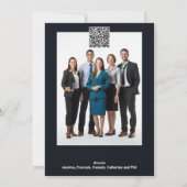 Boek kerstboom schrijver vakantie groetjes foto feestdagenkaart (Achterkant)