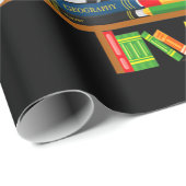 boek kerstboombibliothecaresboek liefhebbers xmas cadeaupapier (Rol Hoek)