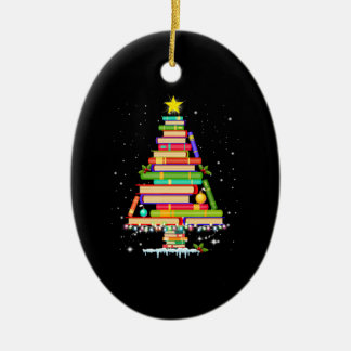 boek kerstboomgaard kerst bibliothecaris keramisch ornament