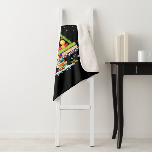 boek kerstboomgaard kerst bibliothecaris sherpa deken (In situ)