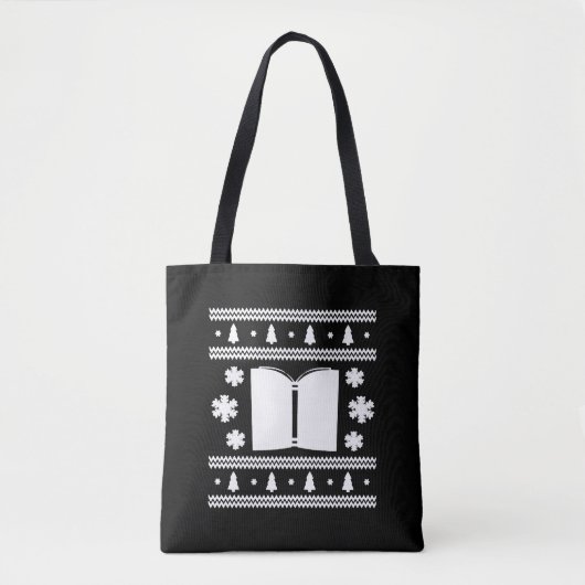Boek Kerstmis Shirt Tote Bag (Voorkant)