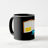 Boek Koffie en Donut Cartoon Mok (Voorkant links)