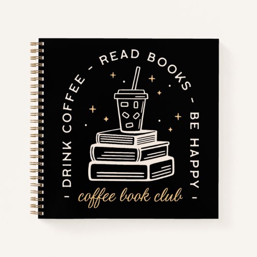 Boek koffie lezen citaten donkere academia estheti (Voorkant)