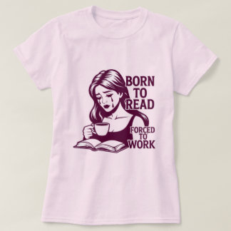 Boek & koffie vrouw T-shirt