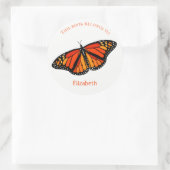 boek label voor kinderen een kleurrijke Monarch Bu (Tas)