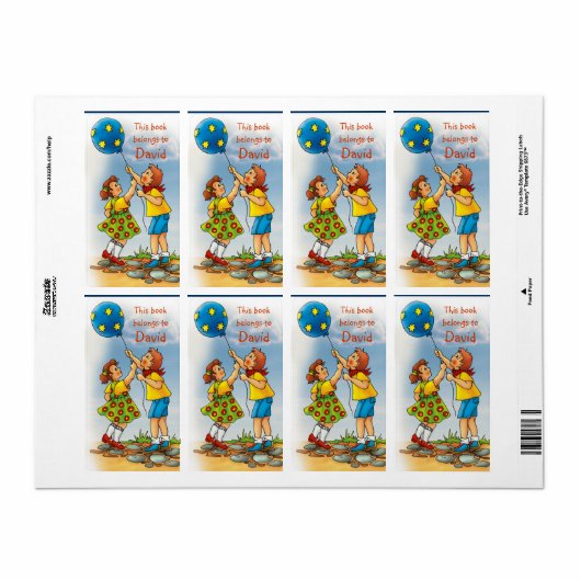 Boek Labels met kinder (Full Sheet)