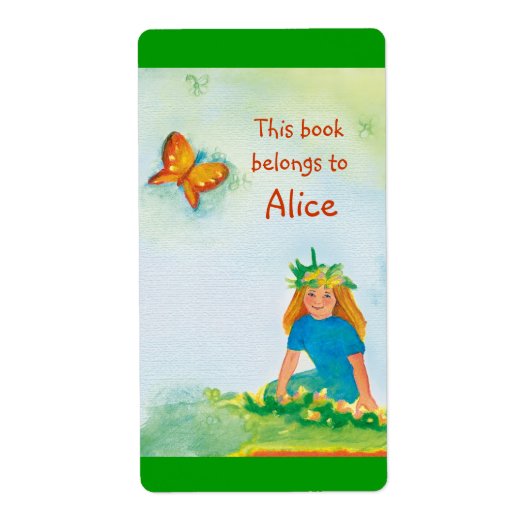 Boek Labels met klein meisje (Voorkant)