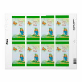Boek Labels met klein meisje (Full Sheet)