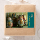 Boek Labels met Russisch Matrioshka (Insitu)