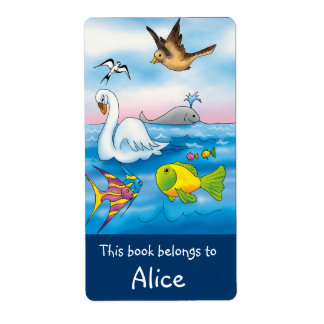 Boek Labels met schattige dieren