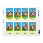 Boek Labels met schattige dieren (Full Sheet)