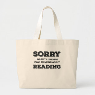 Boek lang Sorry dat ik niet luisterde over Grote Tote Bag