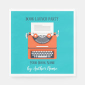 Boek Launch Party Typewriter Servet (Voorkant)