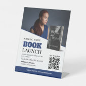 Boek Launch Pedestal Custom Sign Reclamebord Met Voetstuk (Voorkant)